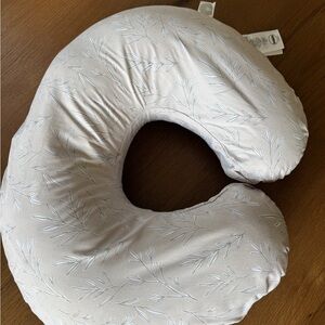 Boppy Tan Leaf Design Nursing Pillow